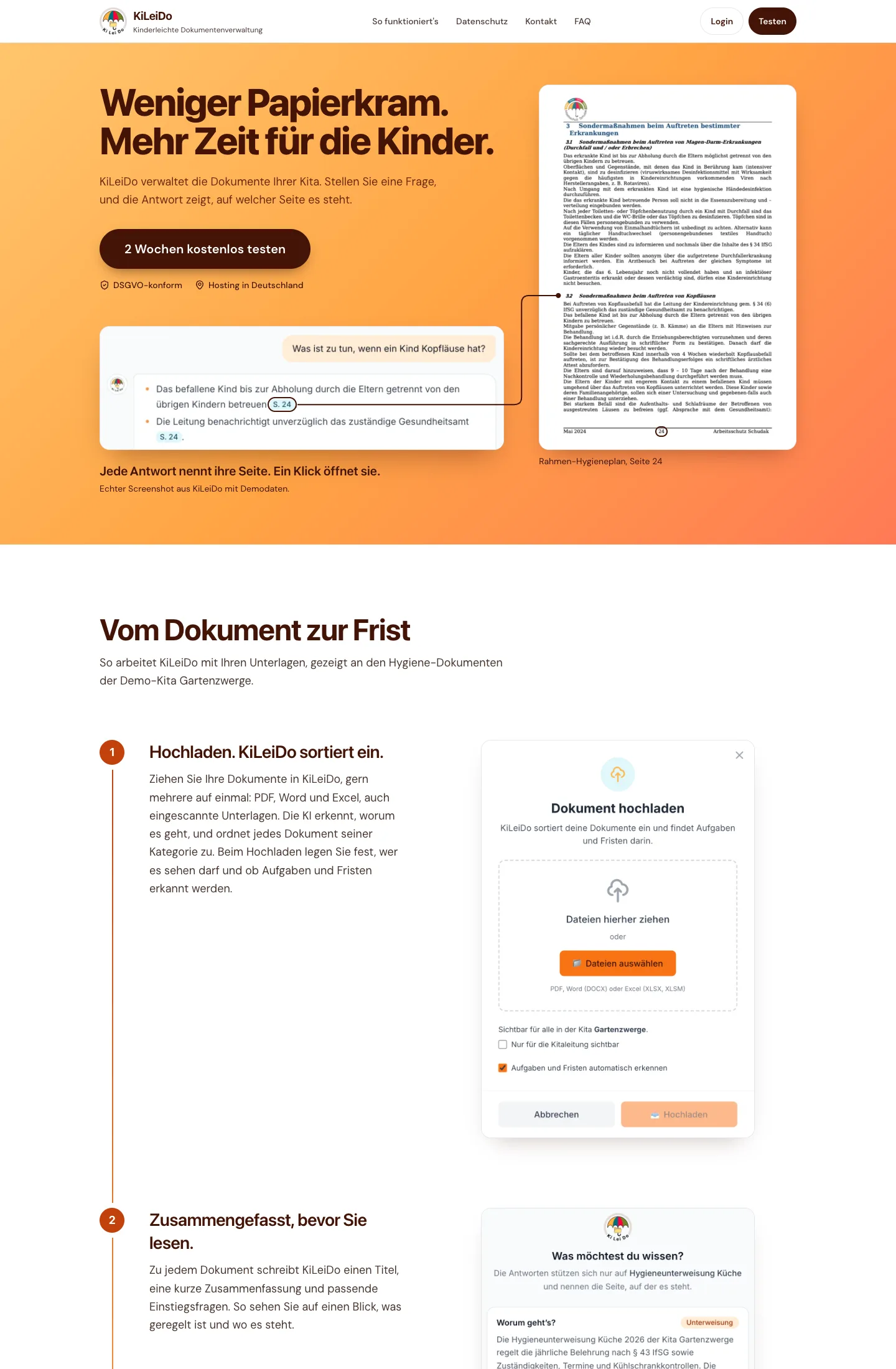 Vorschau der Website KiLeiDo